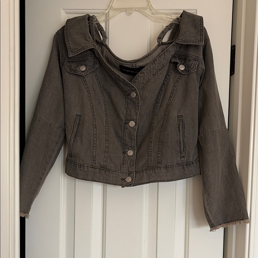 Mustard Seed Gray Jean Jacket